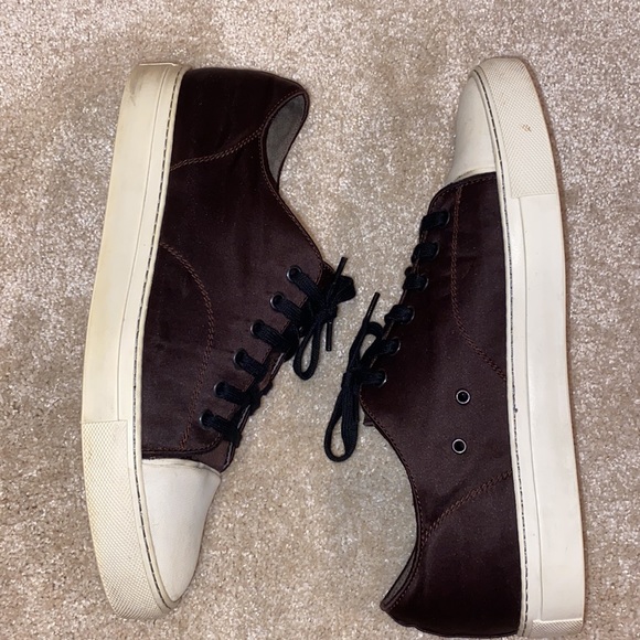 Lanvin Men’s Cap-Toe Sneakers With Dustbag. - Picture 3 of 8